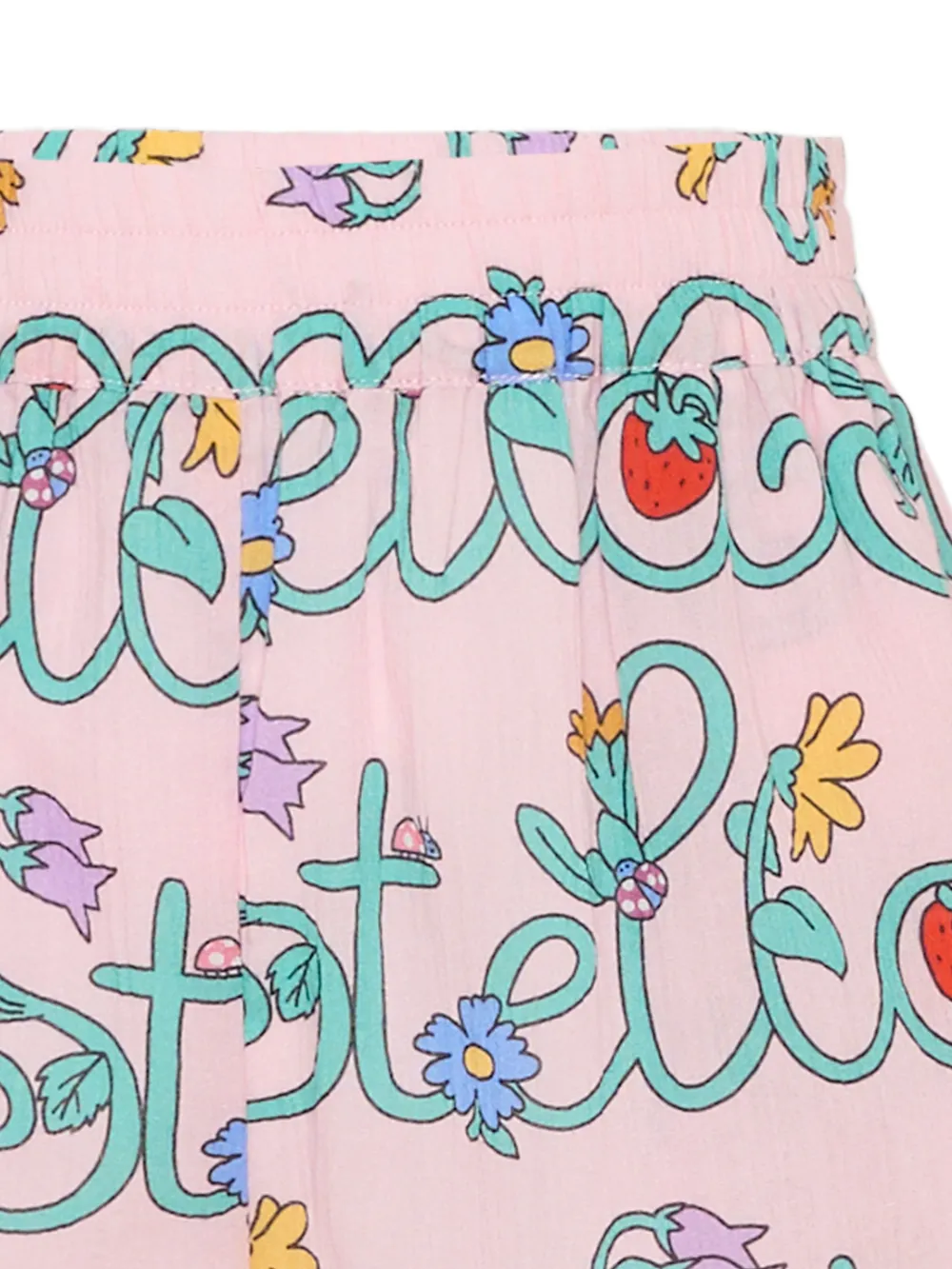  Stella Mccartney Kids Floral Scalloped Shorts - Pink 