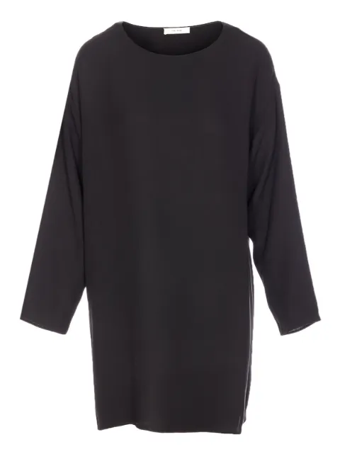 The Row boat-neck long-sleeved blouse