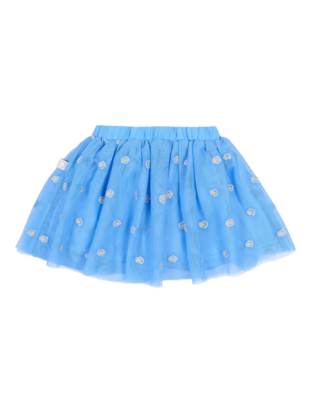 Stella Mccartney Babies' Floral-embroidered Skirt In Blue
