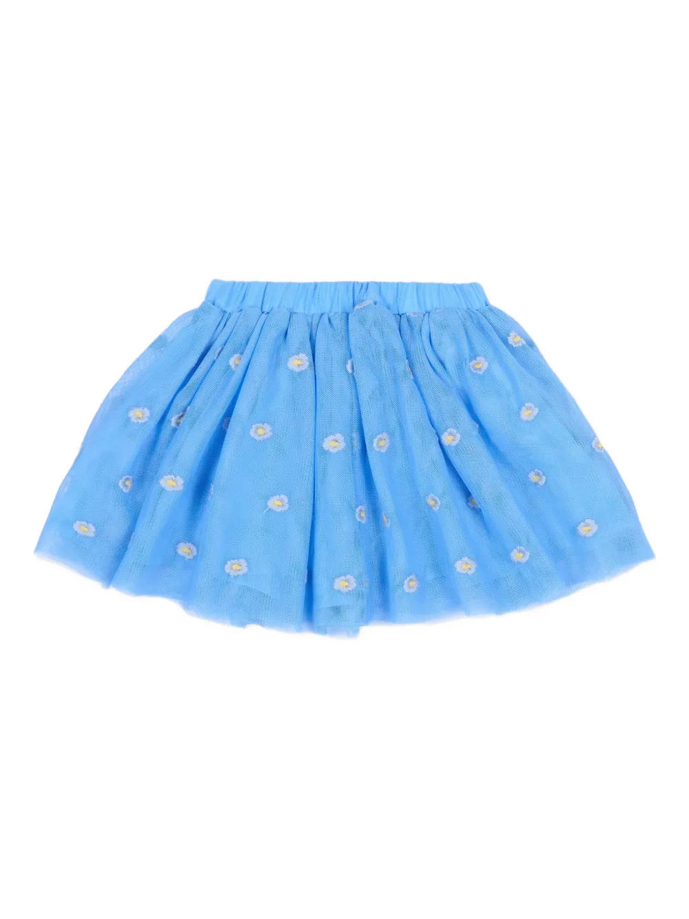 Stella McCartney Kids floral-embroidered skirt - Blu