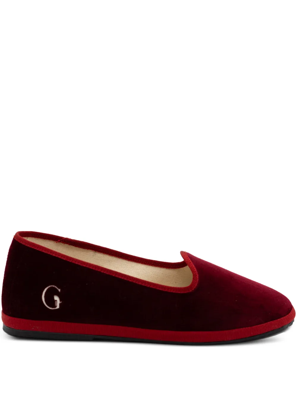 Gondolina Dogale Logo-detail Slippers In Red