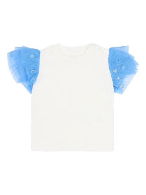 Stella McCartney Kids Camiseta com babados nas mangas