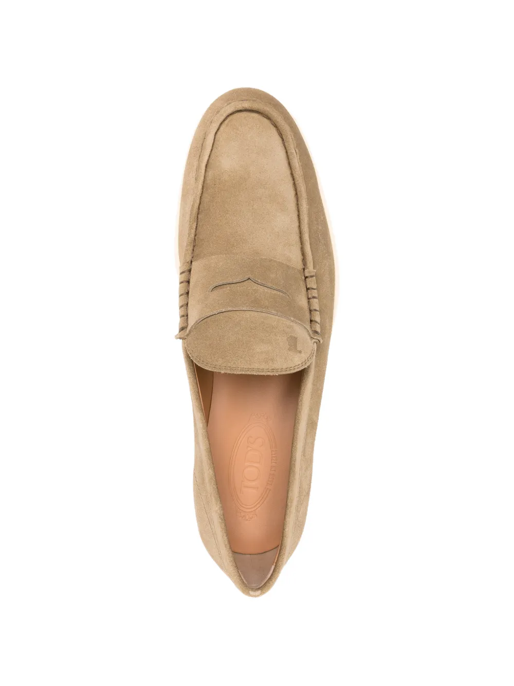 Tod's Loafers met penny afwerking Beige