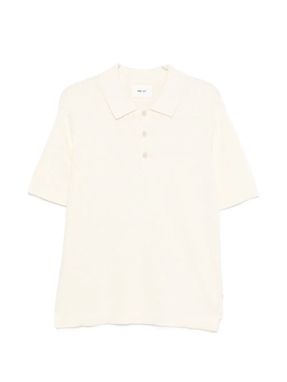 NN07 Randy textured polo shirt - Toni neutri