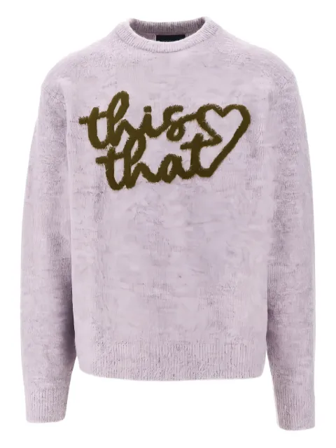 This Is Never That heart-logo sweater