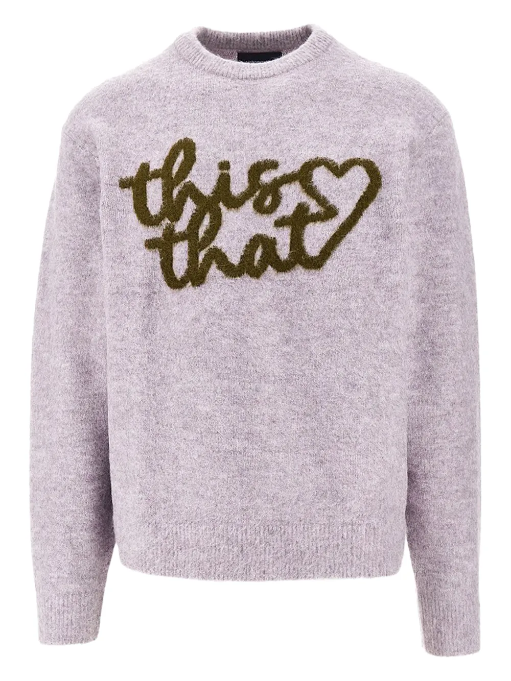 This Is Never That heart-logo sweater | Purple | Image 1