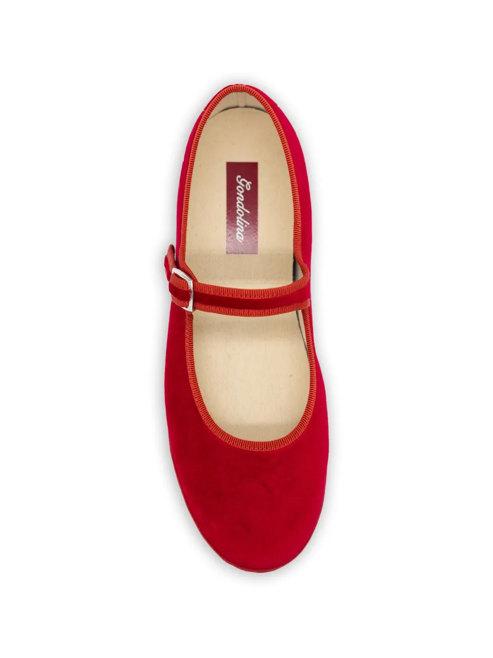 Gondolina Opera ballerina's met logodetail Rood