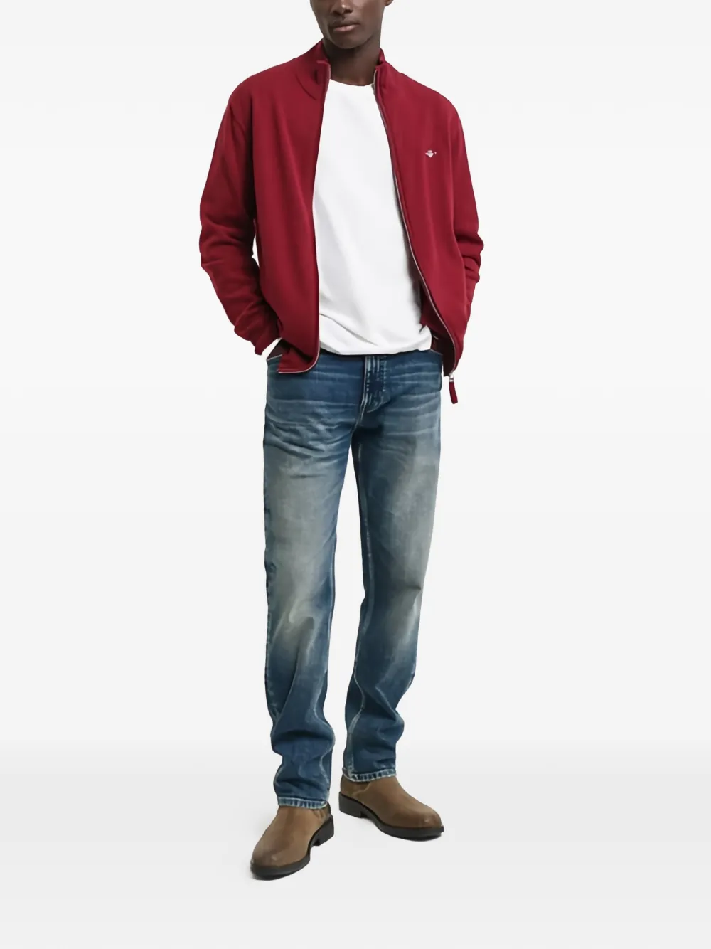Gant zip-fastening wool sweatshirt | Sweatshirts | Image 2