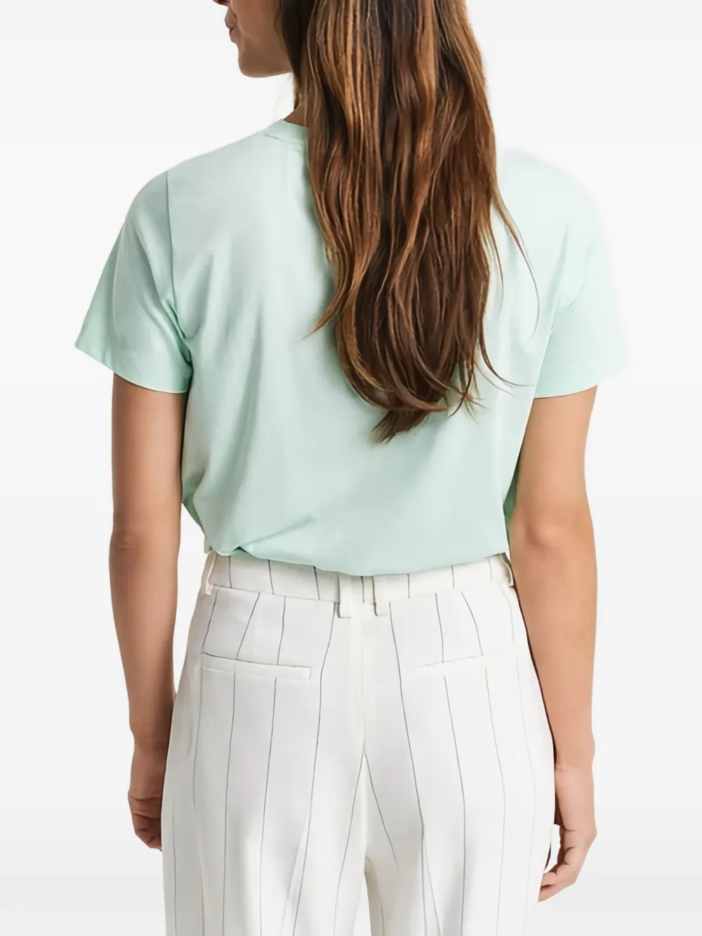 Gant T-shirt met ronde hals Groen