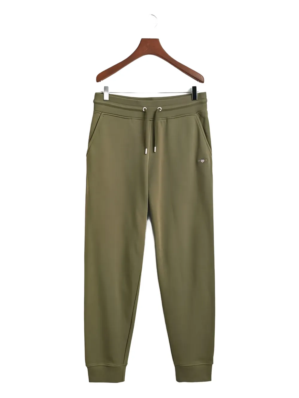 Gant Logo-detailed Sweatpants In Green