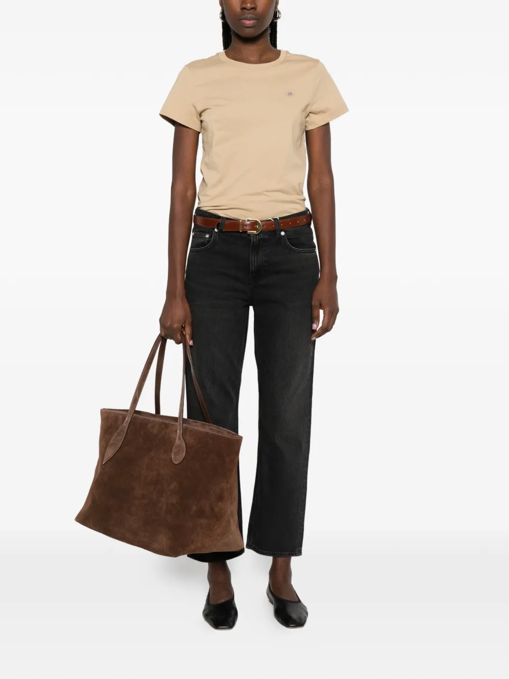  Gant Logo-embroidered T-shirt - Green 