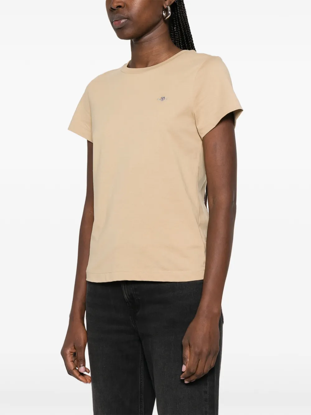  Gant Logo-embroidered T-shirt - Green 