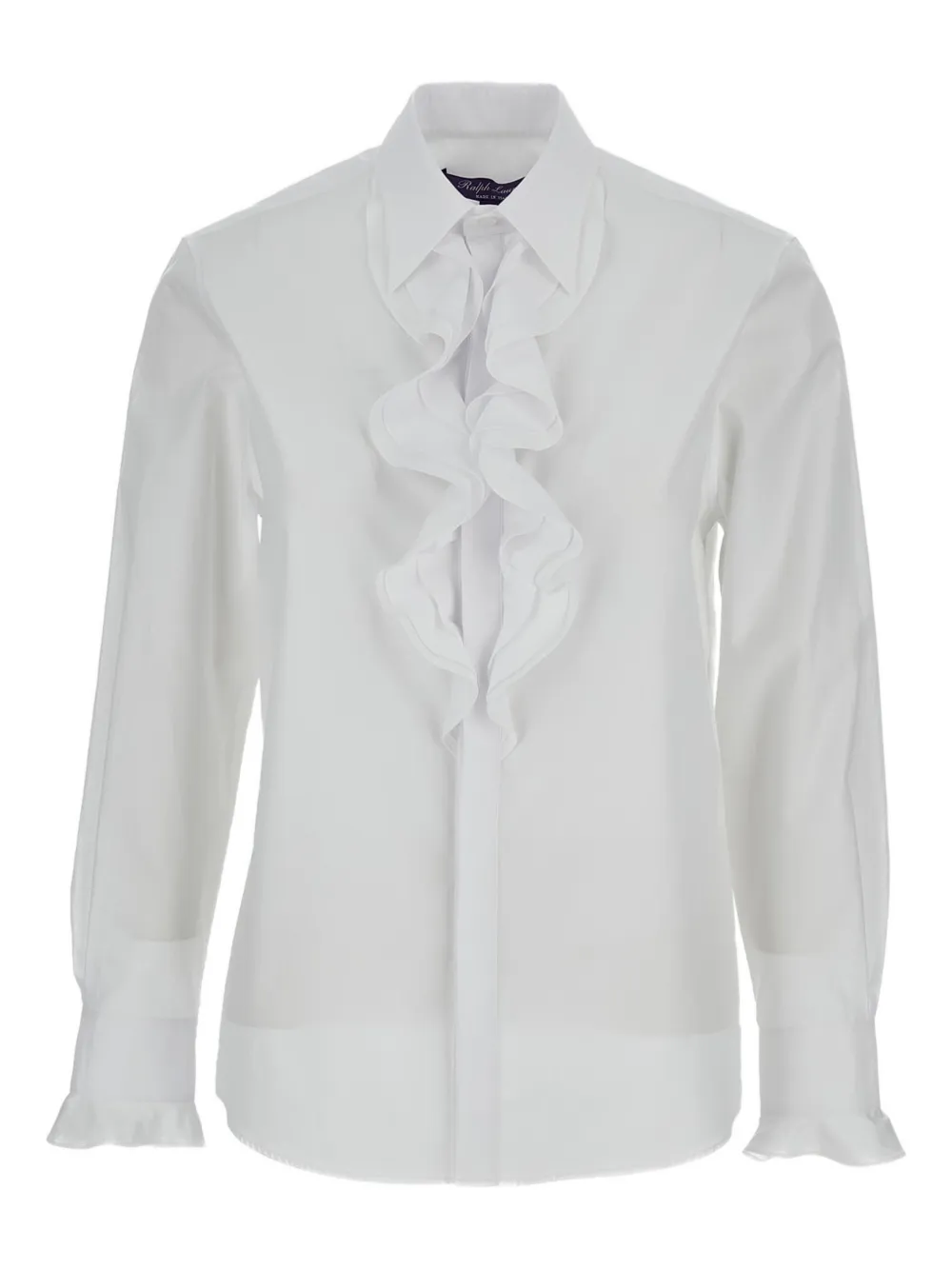 Ralph Lauren Collection fringe-detailed long-sleeves shirt - Bianco