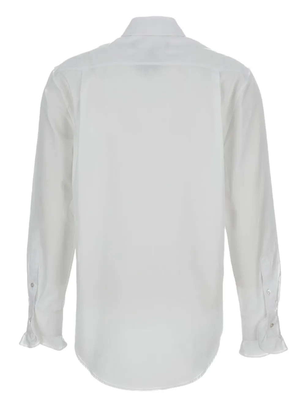 Ralph Lauren Collection fringe-detailed long-sleeves shirt - Wit