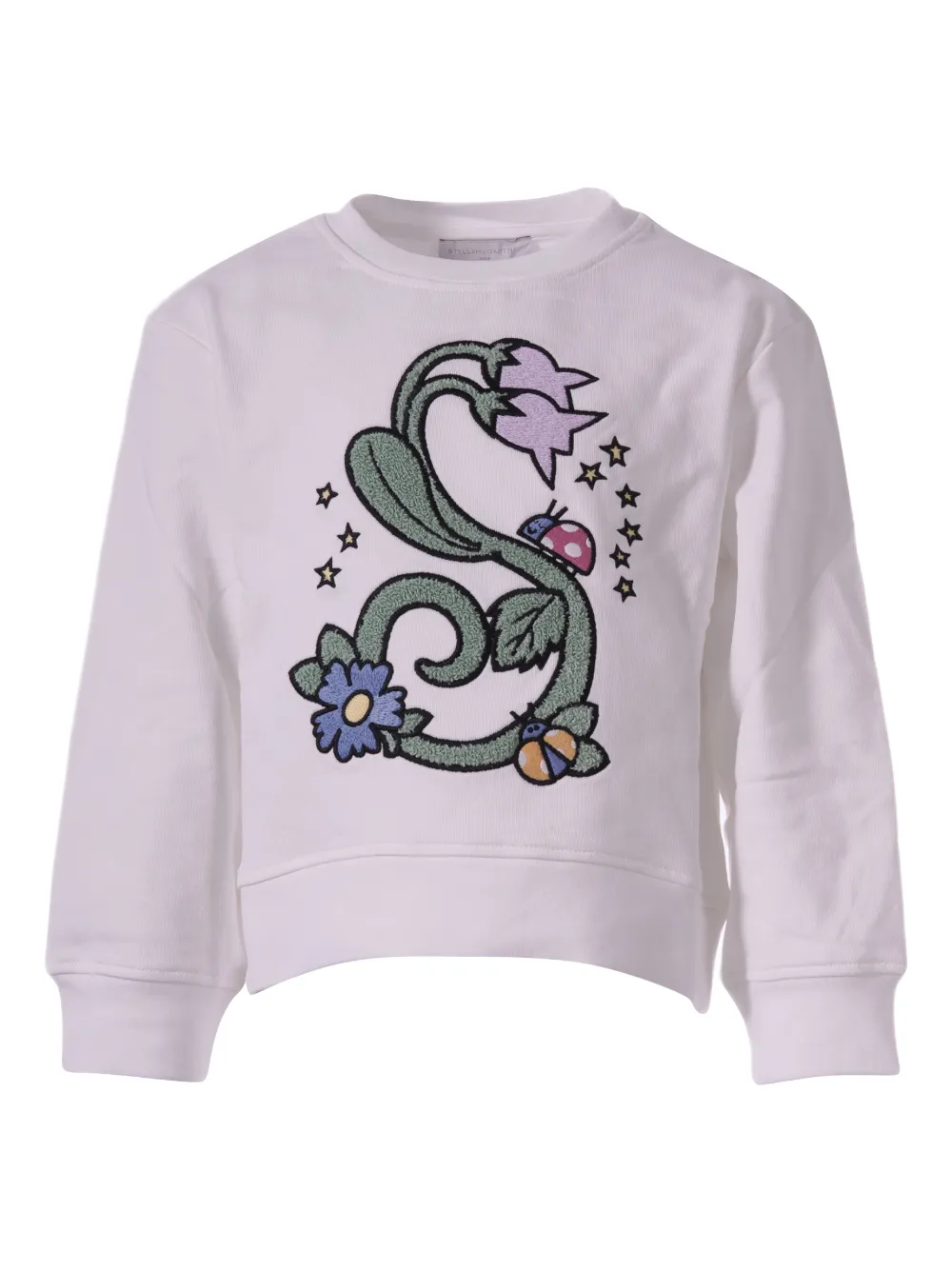 Stella McCartney Kids Smiling Flowers sweatshirt - Bianco
