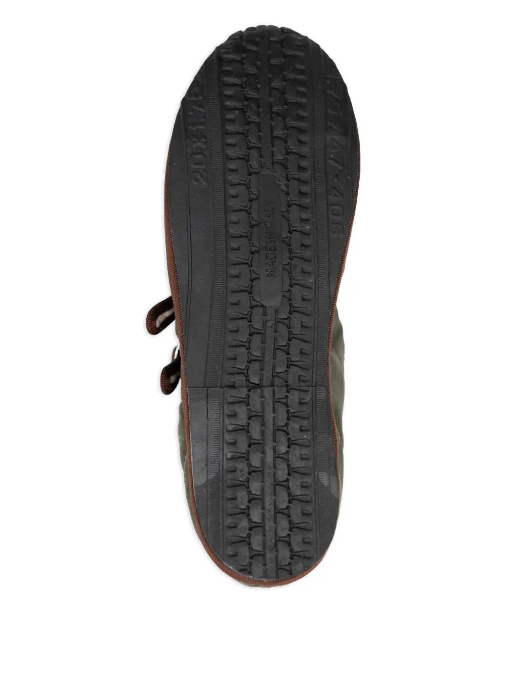 Gondolina Acqua Alta Mary Jane gewatteerde ballerina's met gesp Groen