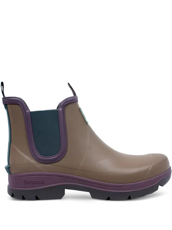 Barbour x Paul Smith Loves Barbour 威灵顿雨靴| 褐色| FARFETCH CN