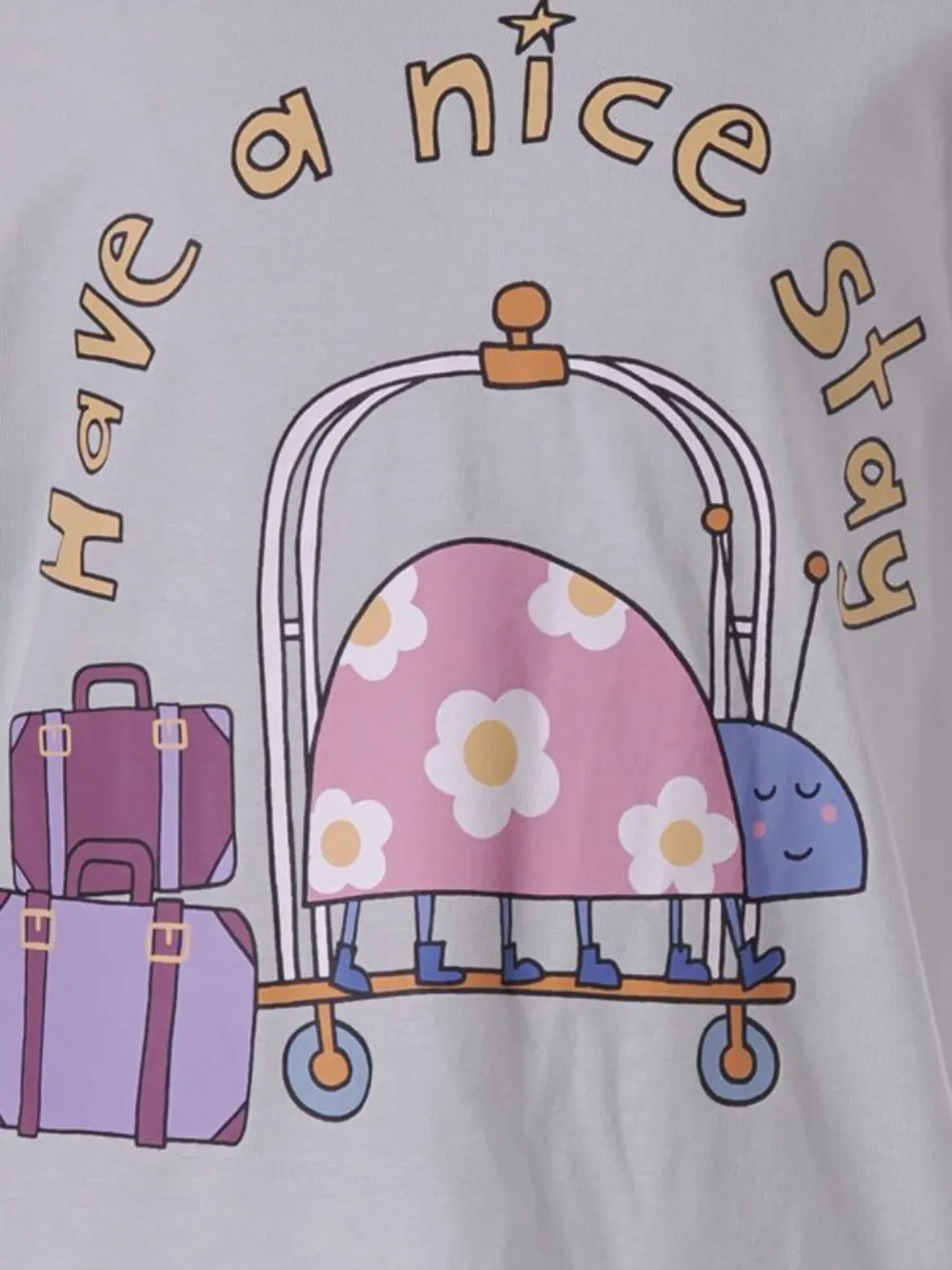Stella McCartney Kids T-shirt met print Grijs