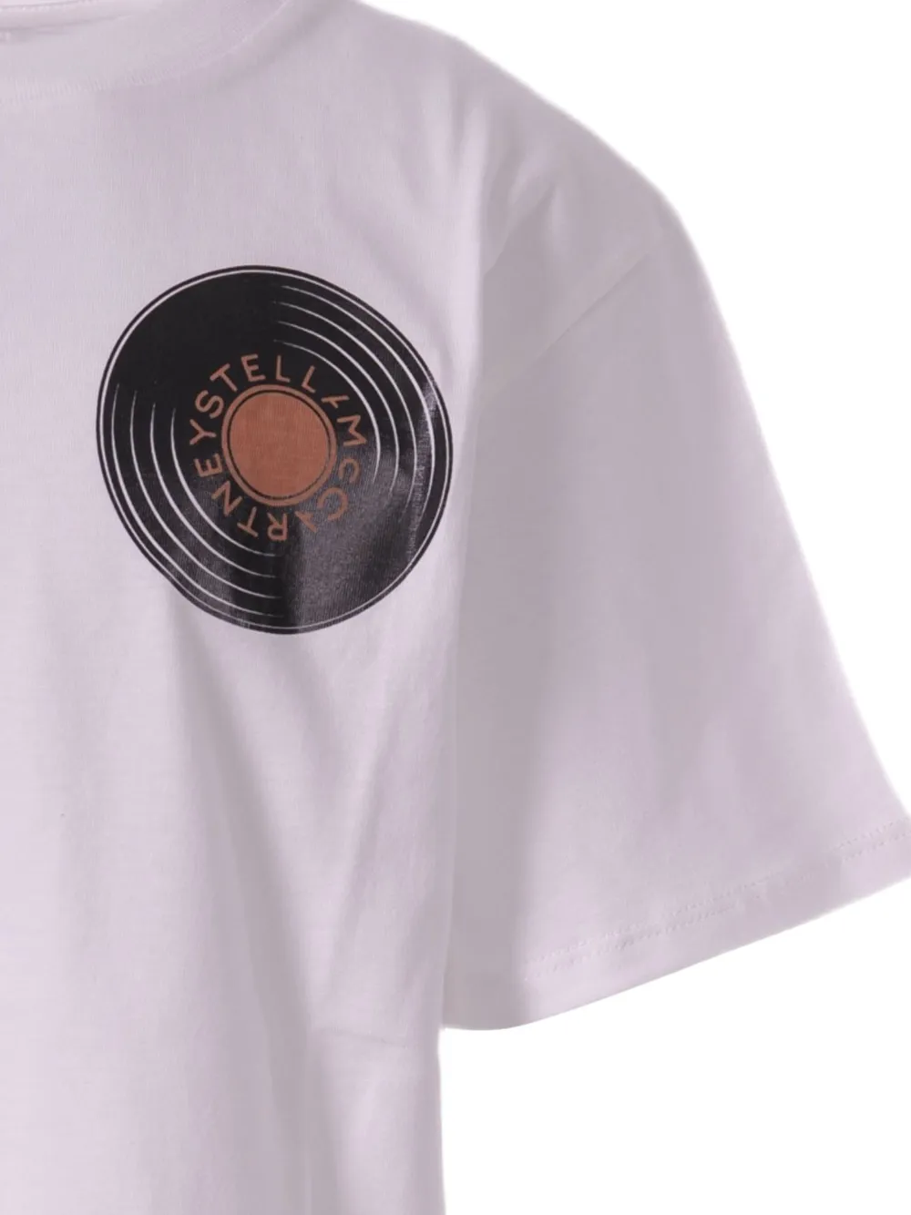 Stella McCartney Kids T-shirt met grafische print Wit