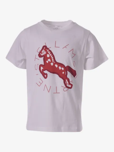 Stella McCartney Kids horse-print T-shirt