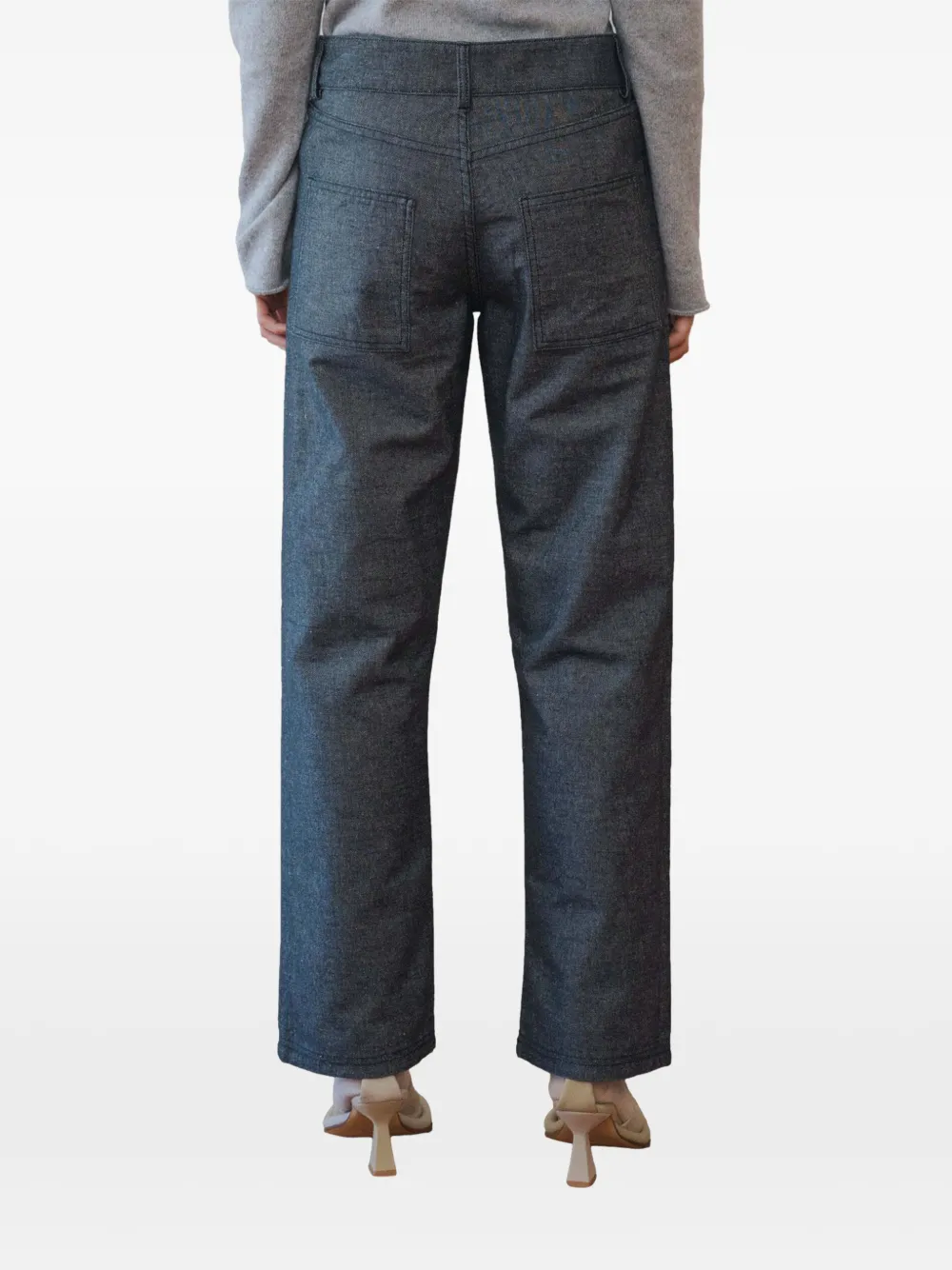 Baserange Broek met knopen Grijs