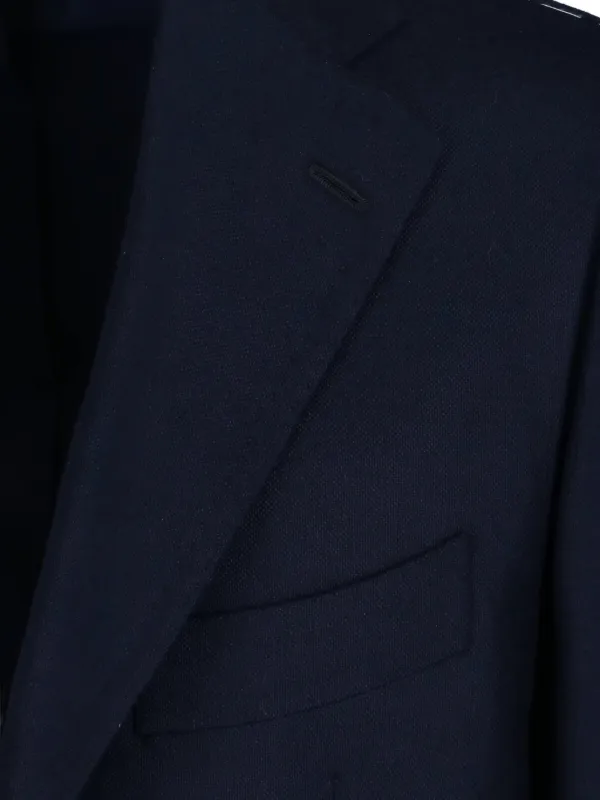 Cesare Attolini Monopetto Cashmere Blazer | Blue | FARFETCH