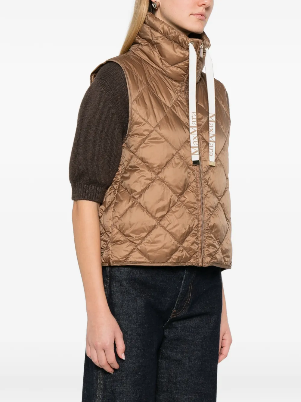 Quilted Zip Waistcoat