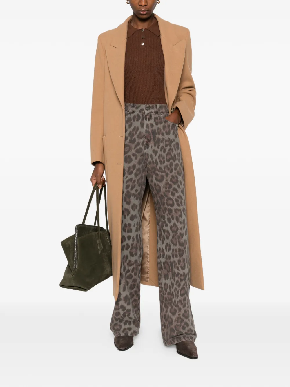 Aniye By Lizzy animal-print trousers - Groen