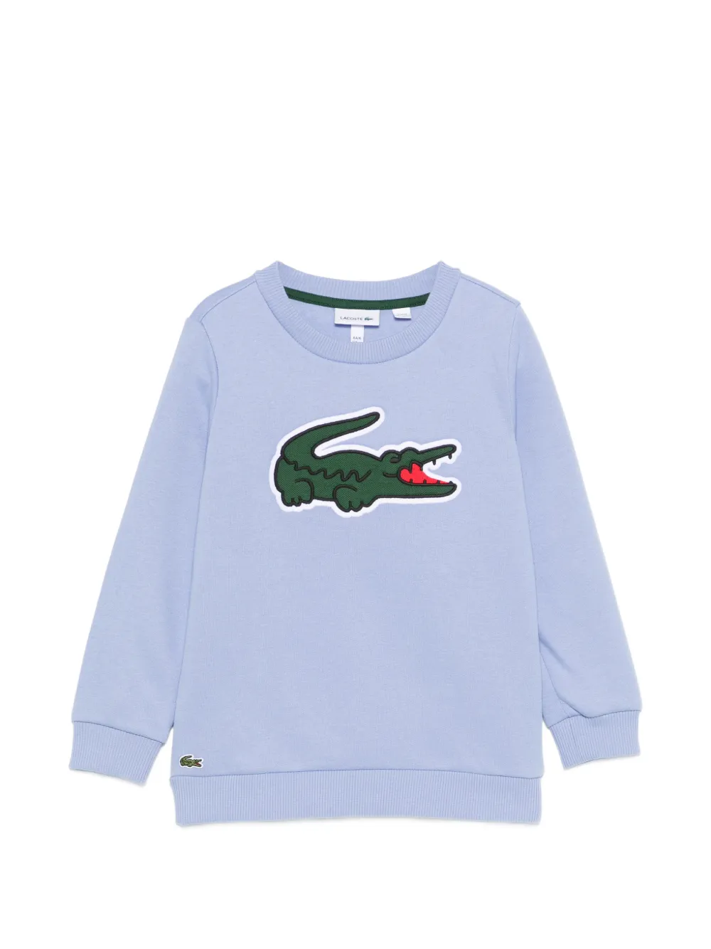 Lacoste logo-patch sweatshirt - Blu
