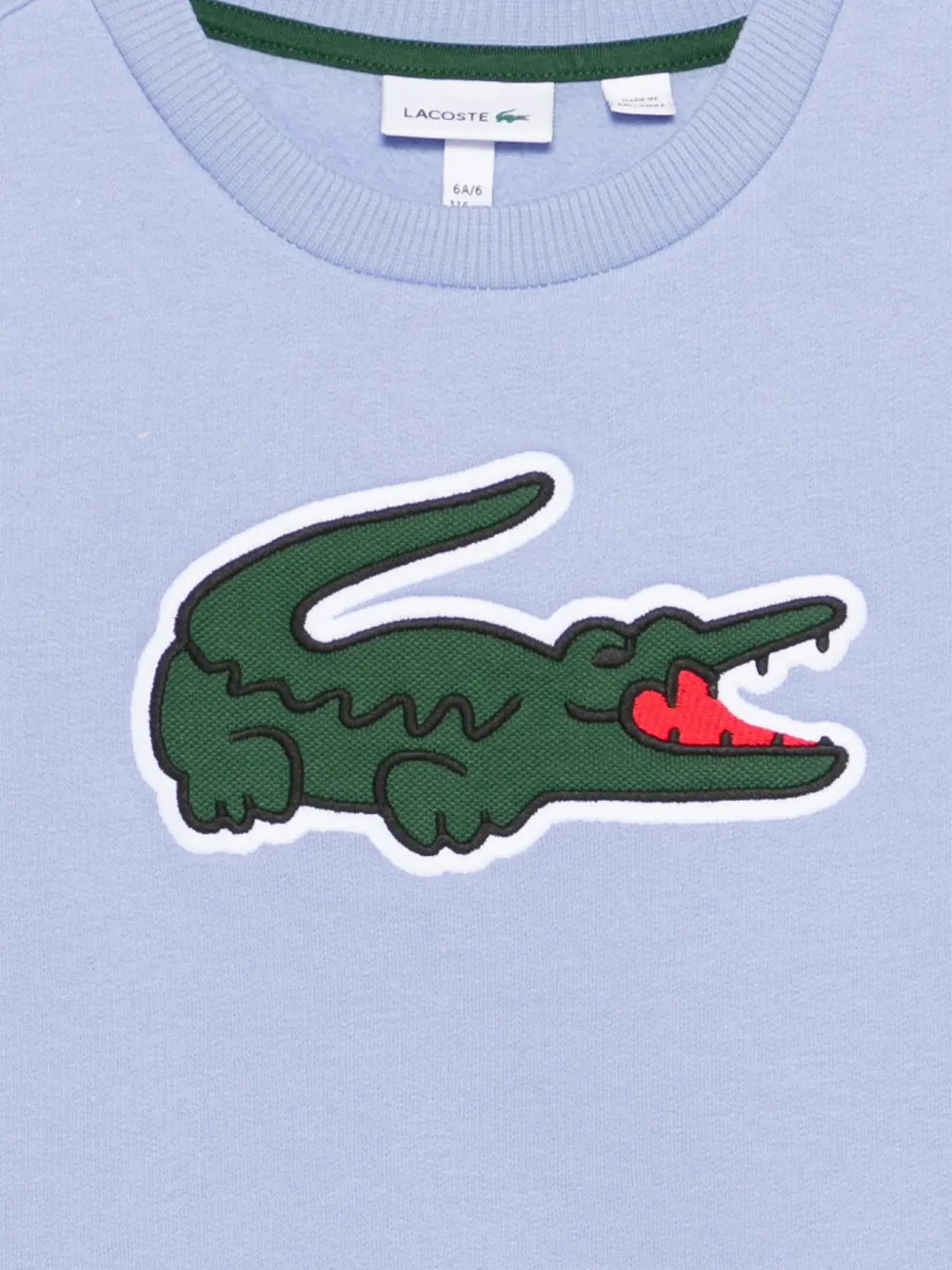  Lacoste Sweat à Patch Logo - Bleu 