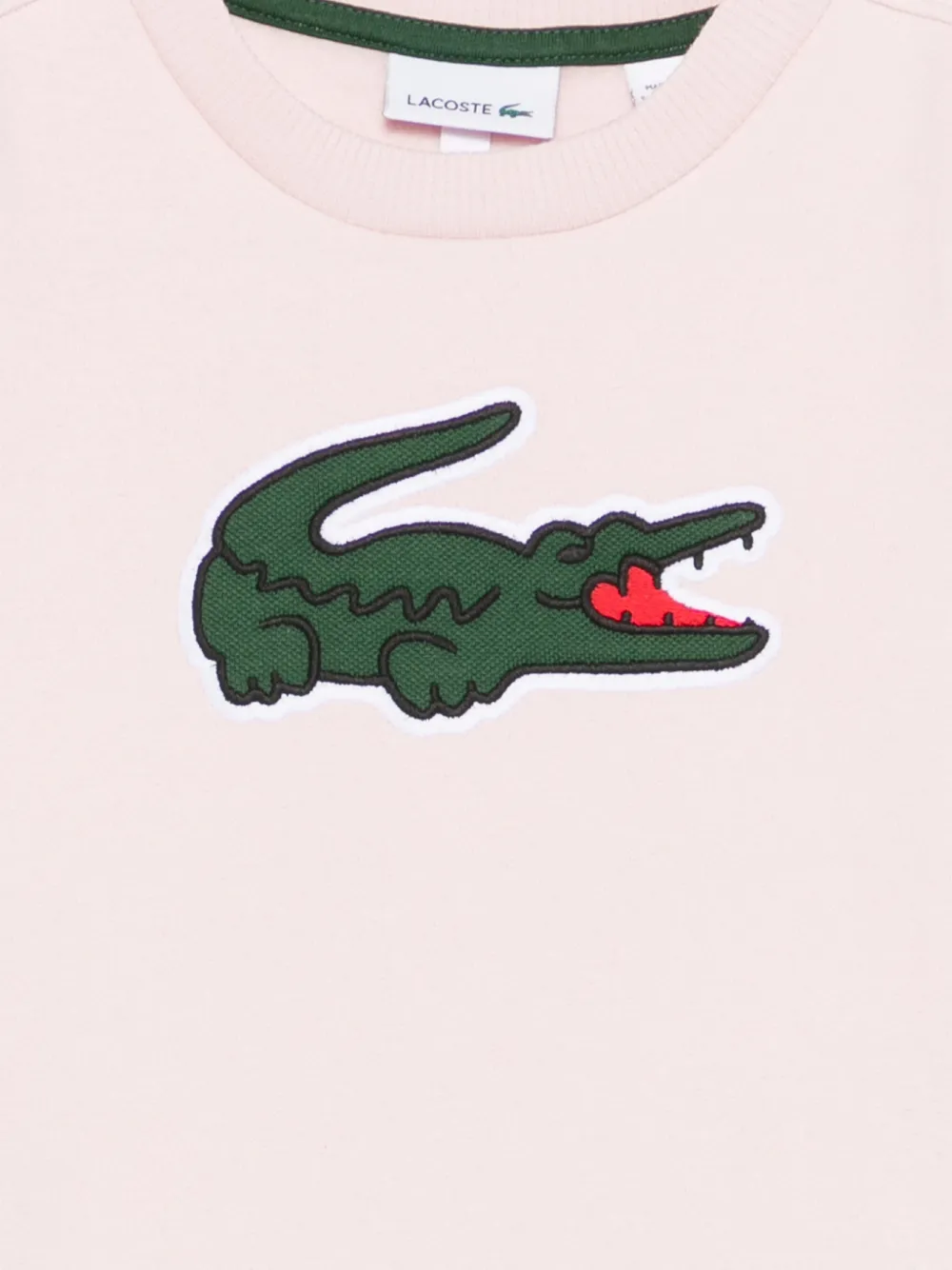 Lacoste Sweat à Patch Logo - Rose 