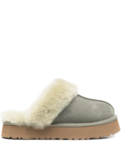 UGG Disquette platform fur slippers