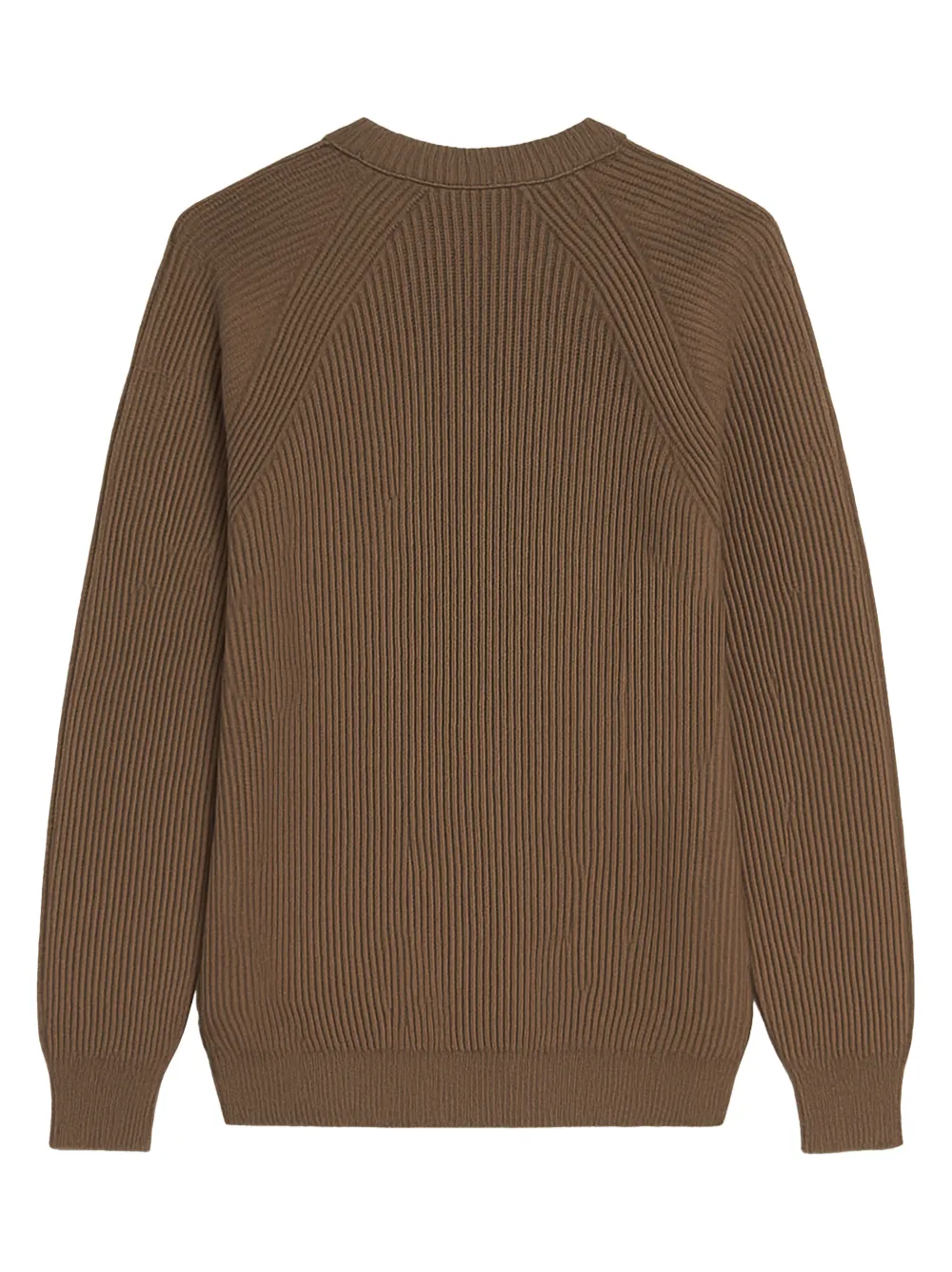 Greyed ribbed sweater - Bruin