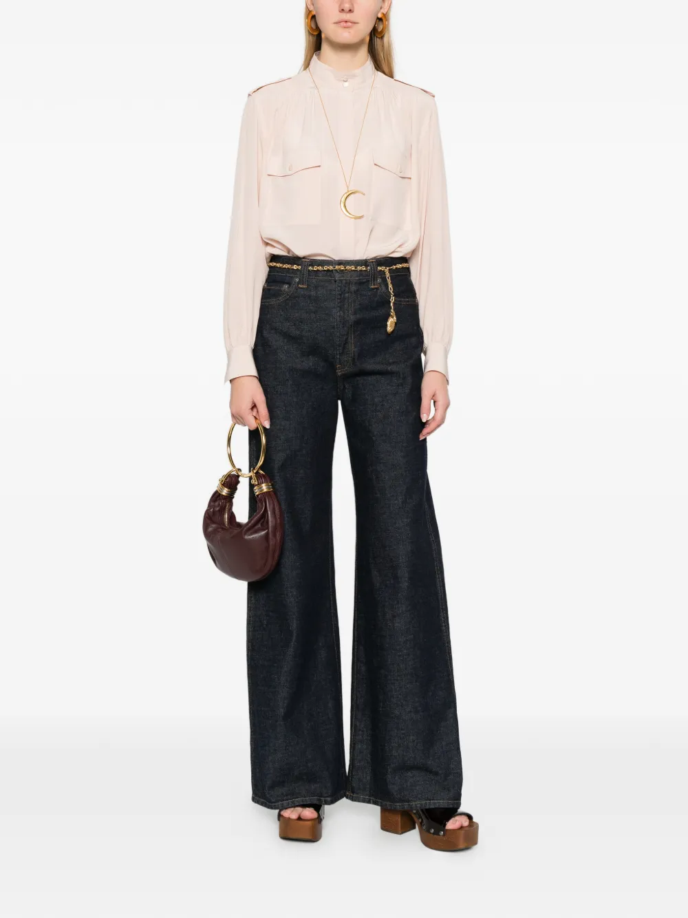 Chloé Silk Shirt In Pink