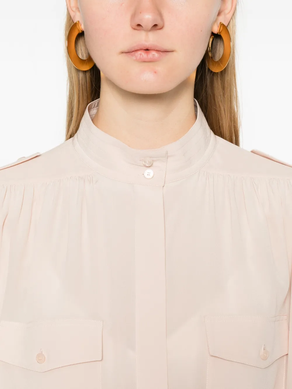 Chloé Silk Shirt In Pink