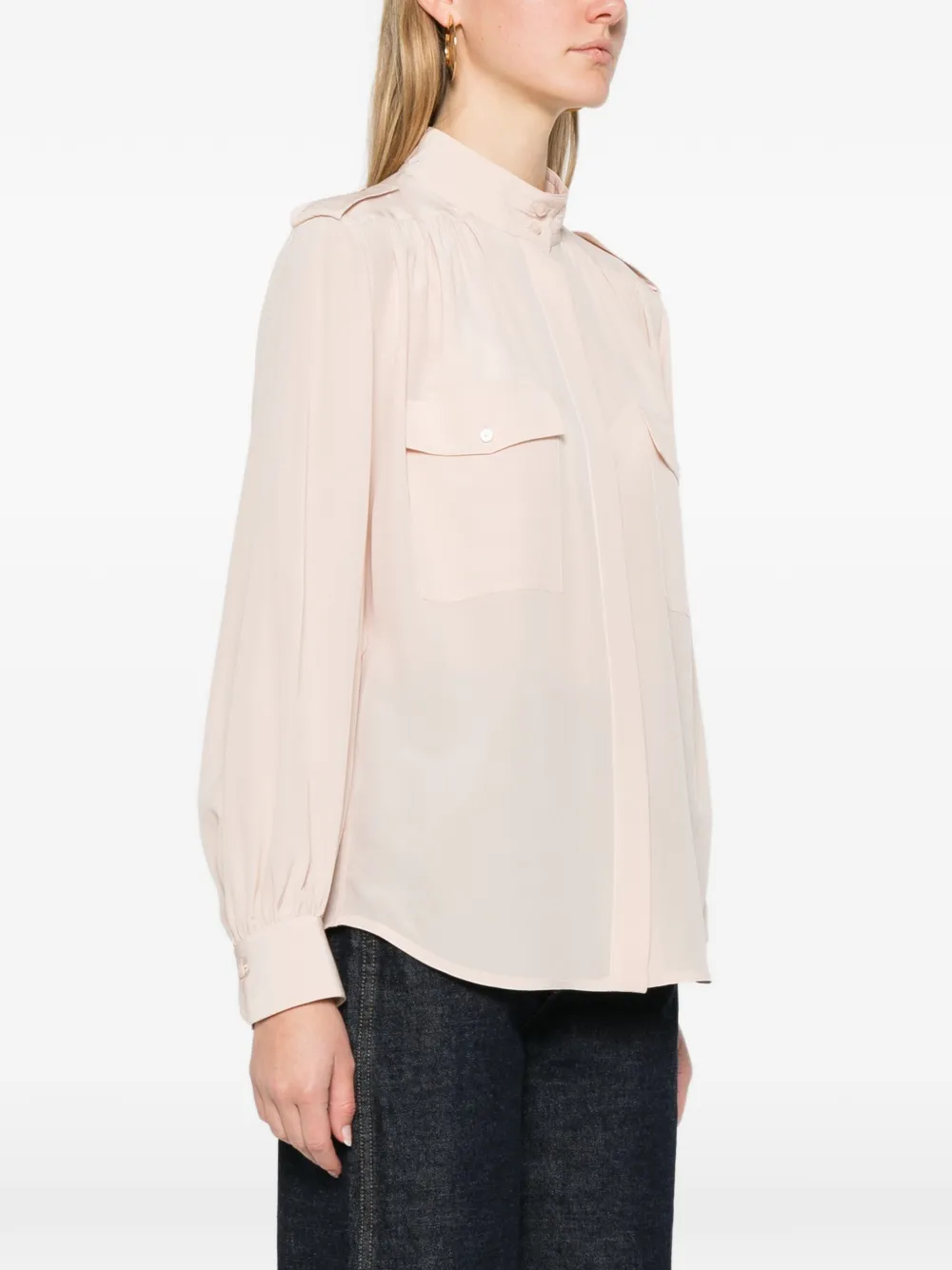 Chloé Silk Shirt In Pink