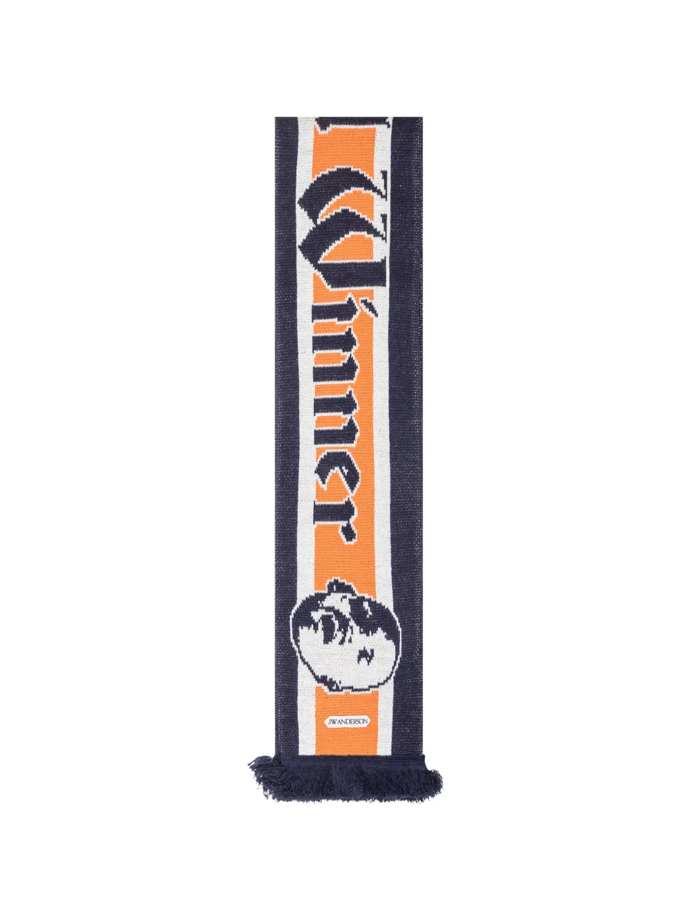 JW Anderson fringed scarf - Arancione