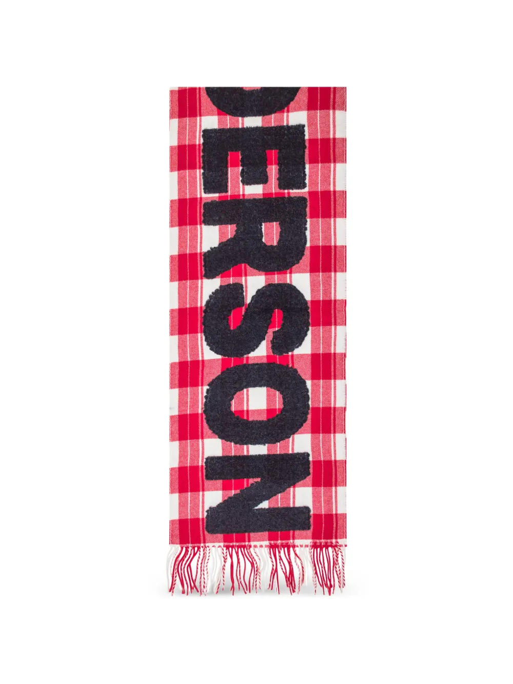 JW Anderson checked scarf - Rosso