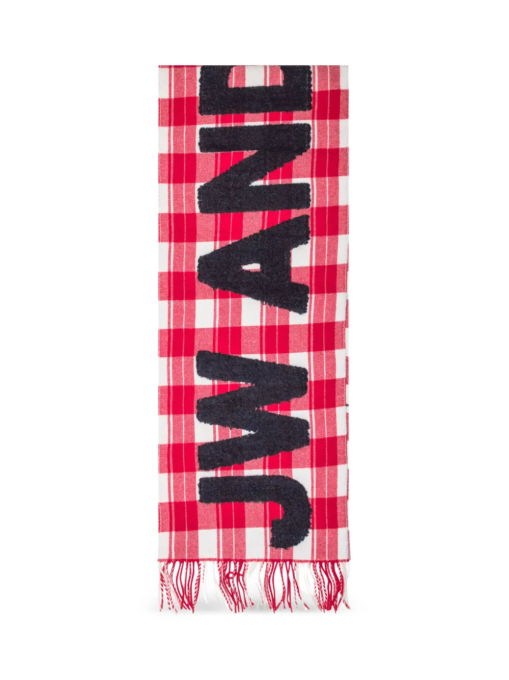 JW Anderson Geruite sjaal Rood
