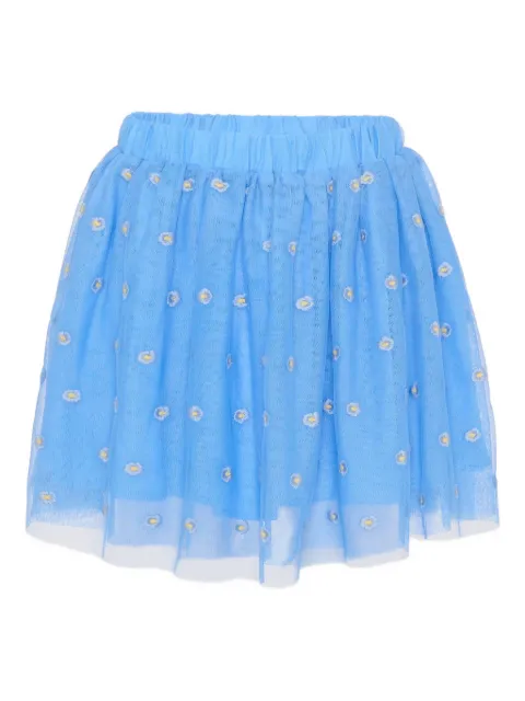 Stella McCartney Kids floral-embroidered skirt