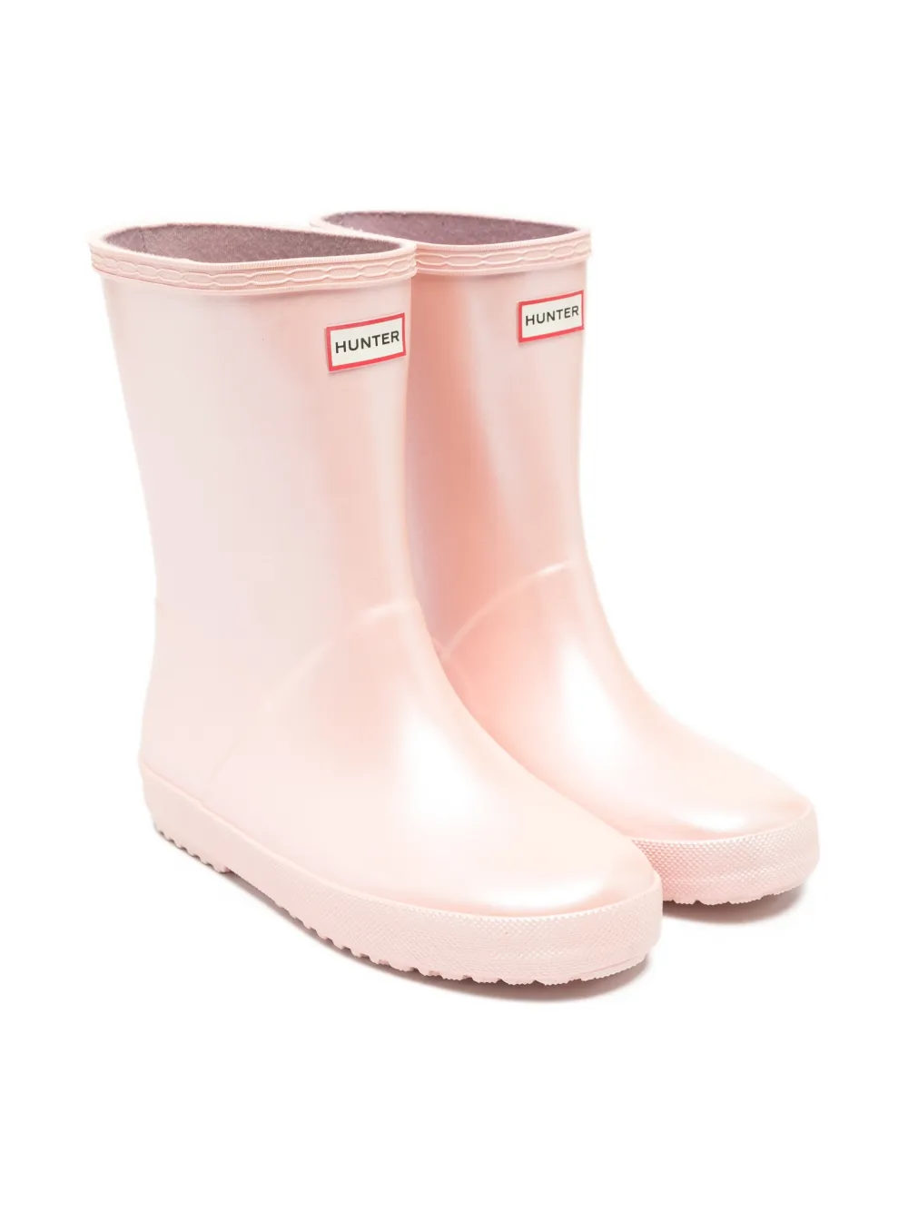 Hunter Kids logo boots - Rosa
