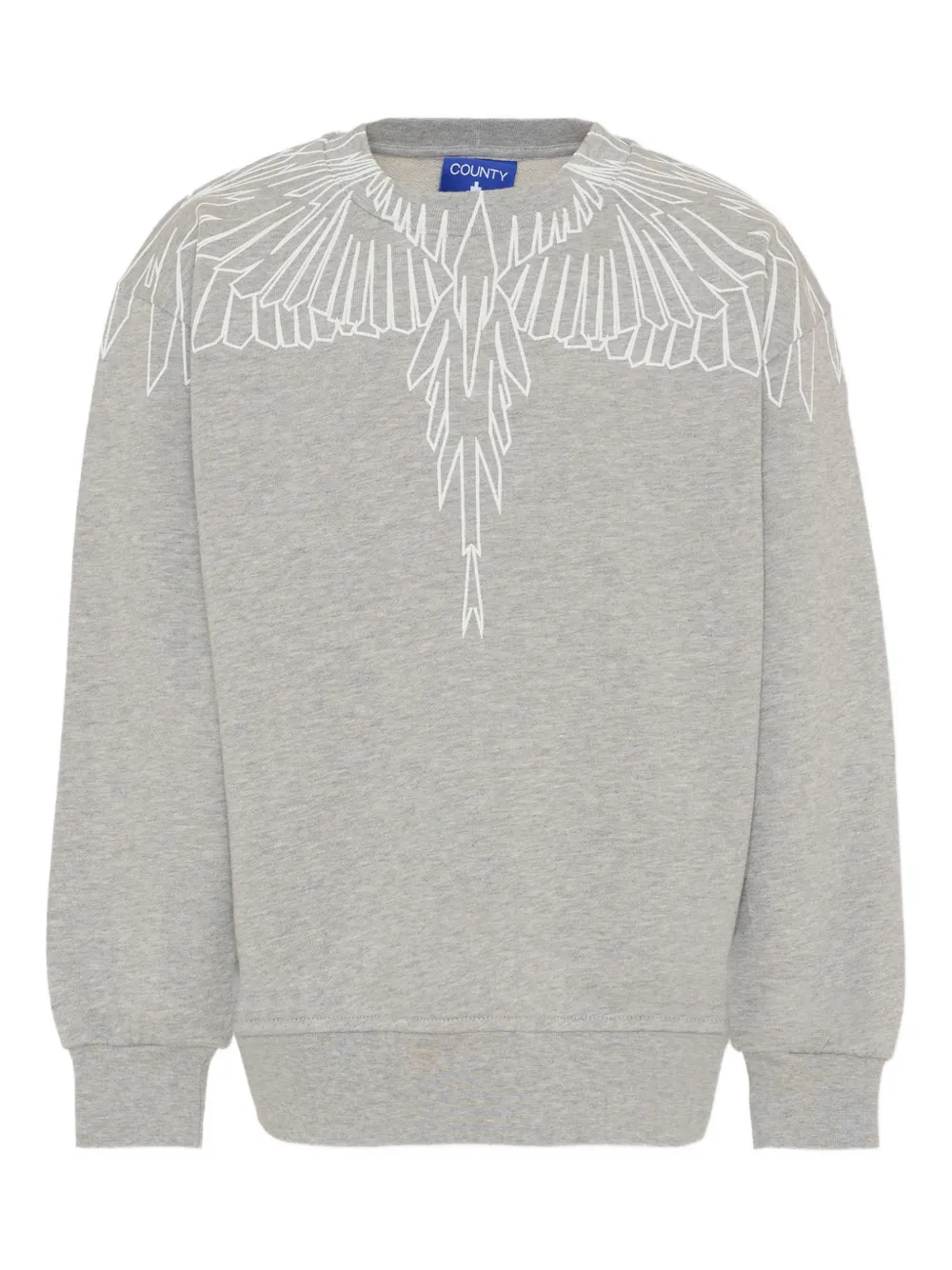 COUNTY OF MILAN KIDS graphic-print crew-neck sweatshirt - Grigio