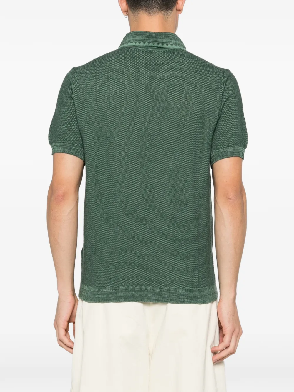 ETRO Piqué poloshirt met knopen Groen
