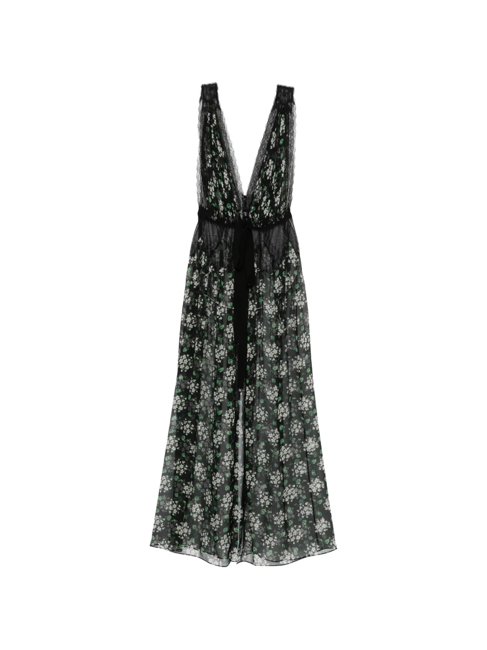 Dolce & Gabbana floral-print maxi dress - Nero