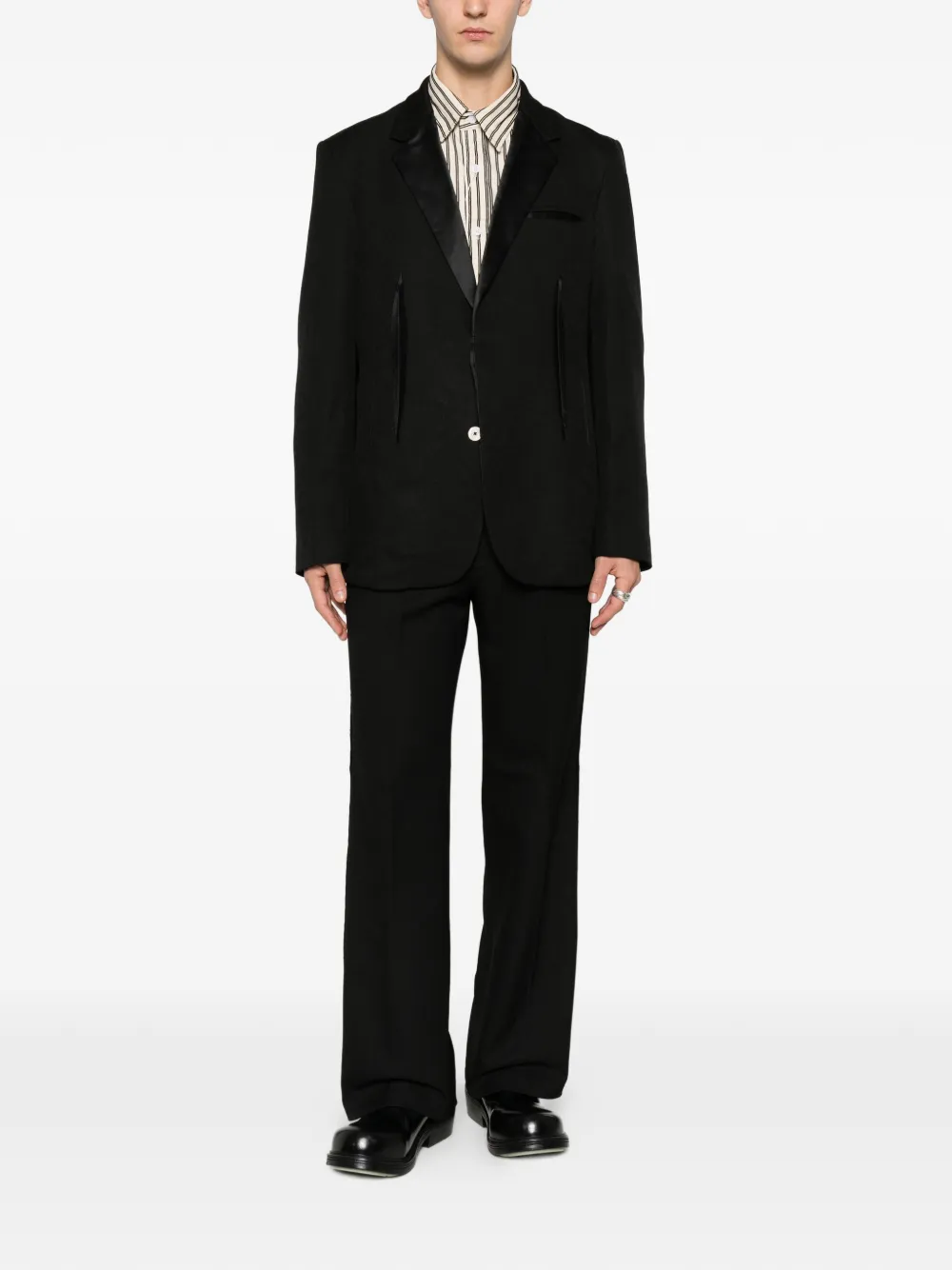 Kiko Kostadinov x Levi's satin trim suit trousers | Tailored Pants | Image 2