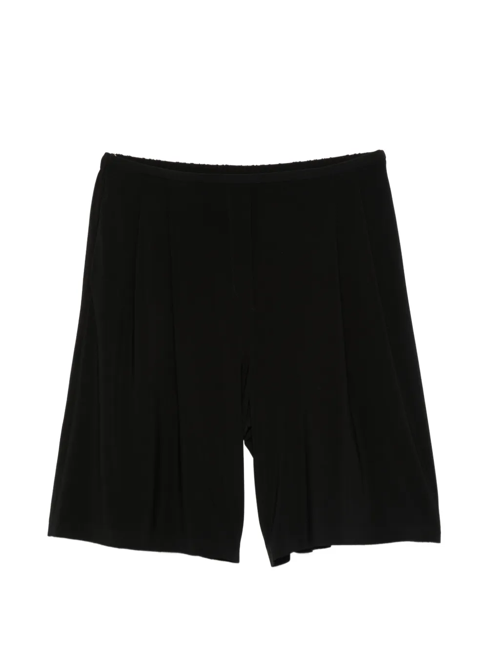 Norma Kamali pleated bermuda shorts - Nero