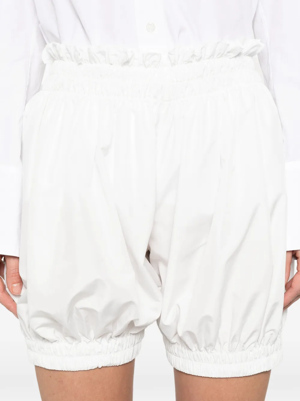Norma Kamali Peasant Puff shorts Wit