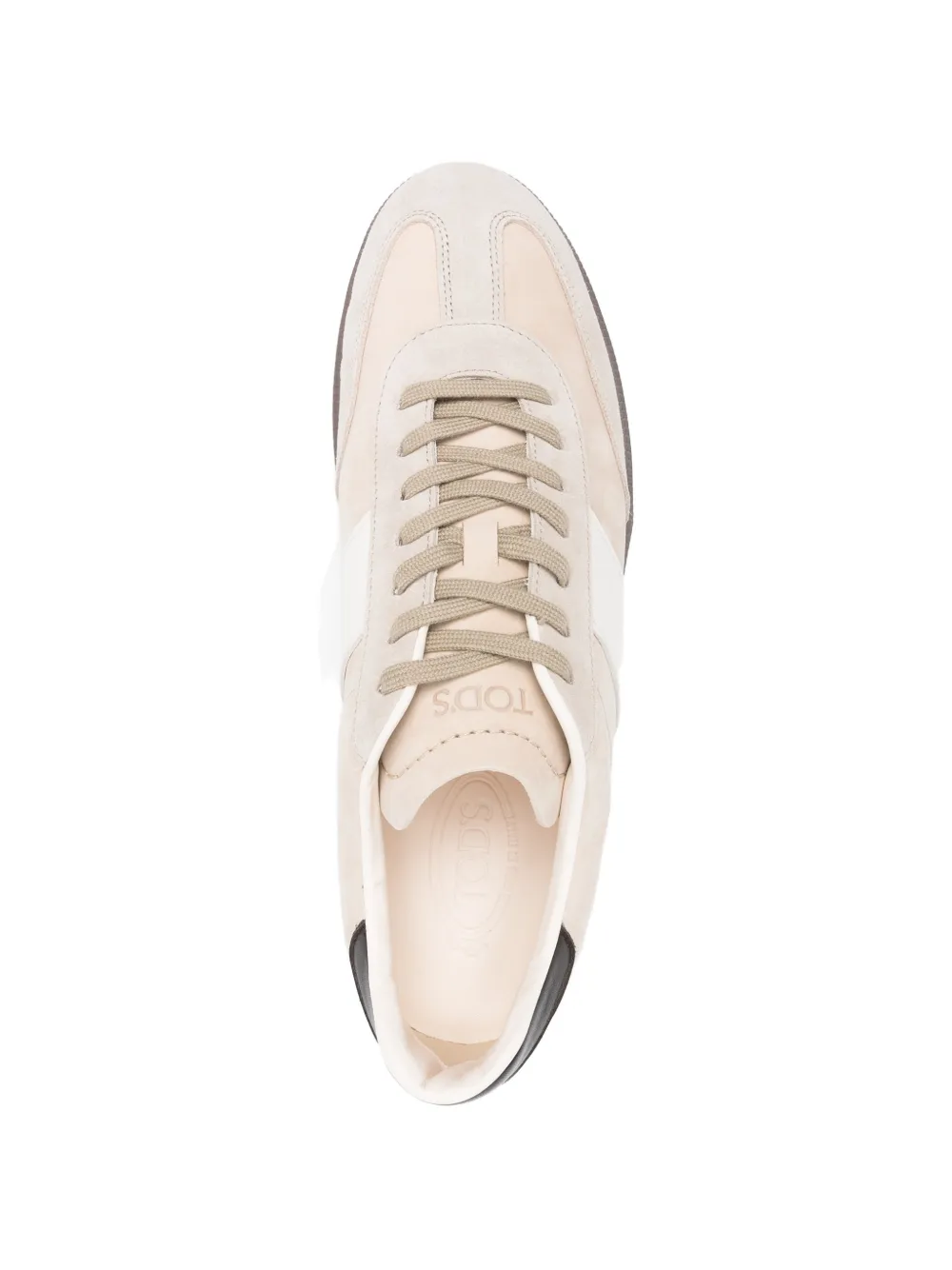 Tod's Sneakers met streep en vlak Beige