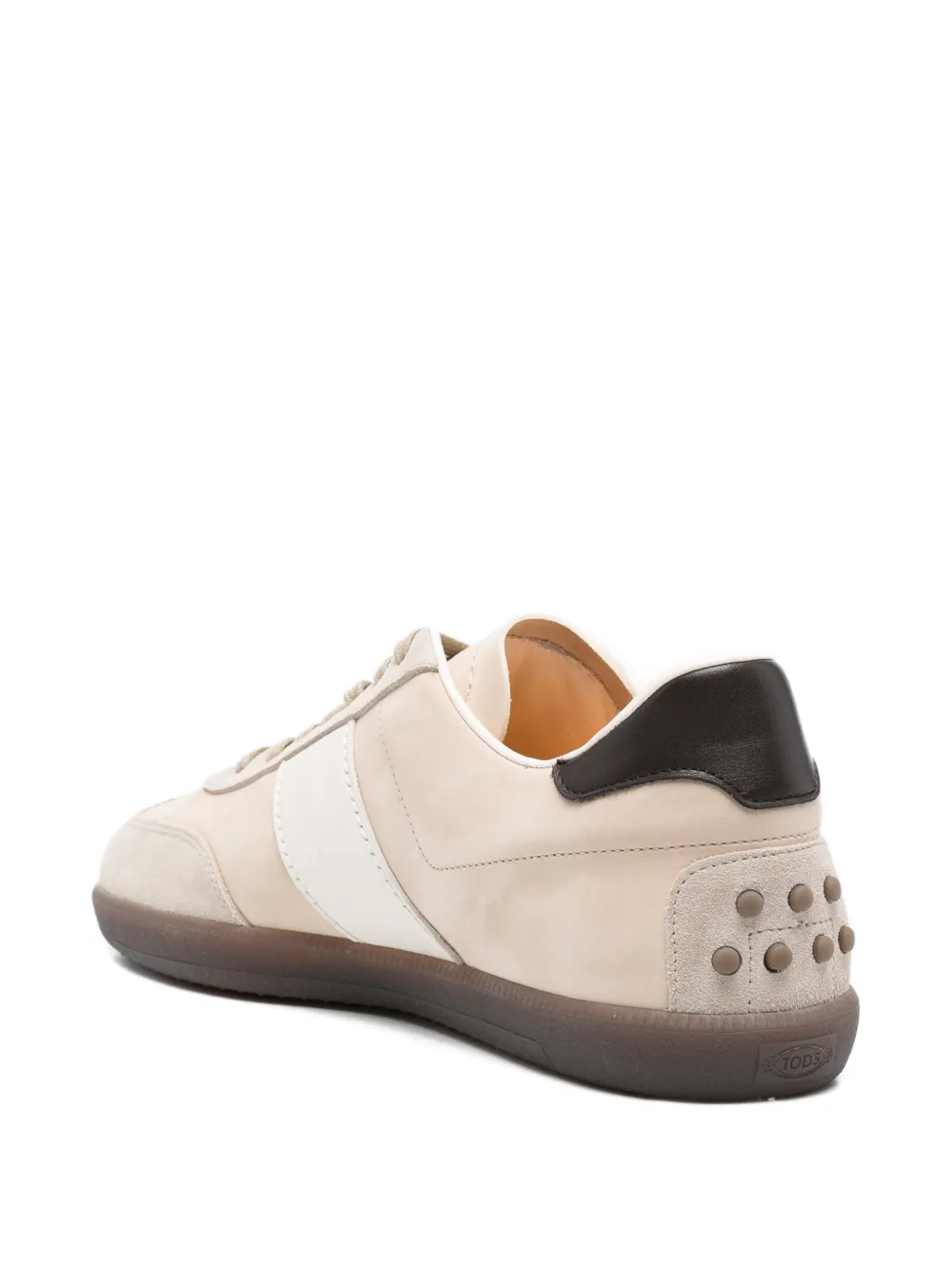 Tod's Sneakers met streep en vlak Beige