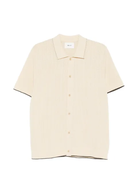 NN07 Nalo buttoned polo shirt